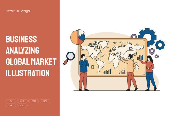 Business Analyzing Global Market Graphics for Crafters