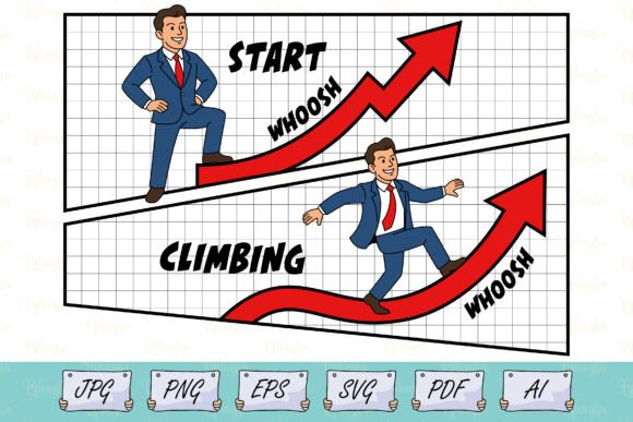 Business Progress Arrow Infographic SVG: A Graphic Asset for Growth-Oriented Branding