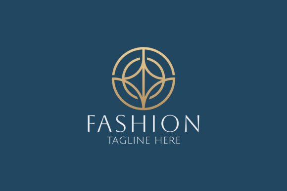 Fashion Elegant Abstract Golden Logo for Handmade Branding