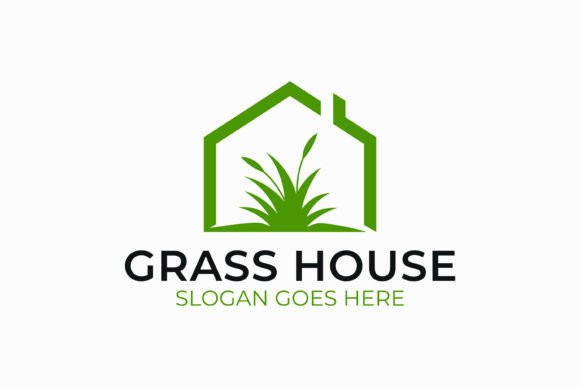 Grass House Logo Eco Friendly Living Graphics and Logo Templates Review
