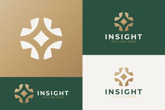 Insight Abstract Logo: A Modern Graphic for Handmade and Print Projects