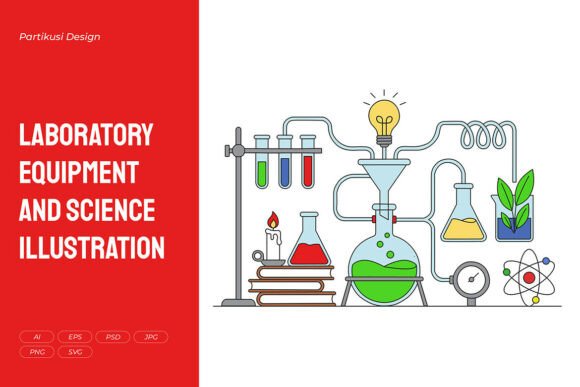 Laboratory Equipment and Science Vector Graphics