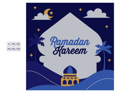 Ramadan Kareem Greeting Card 03 Graphics and Illustrations Review