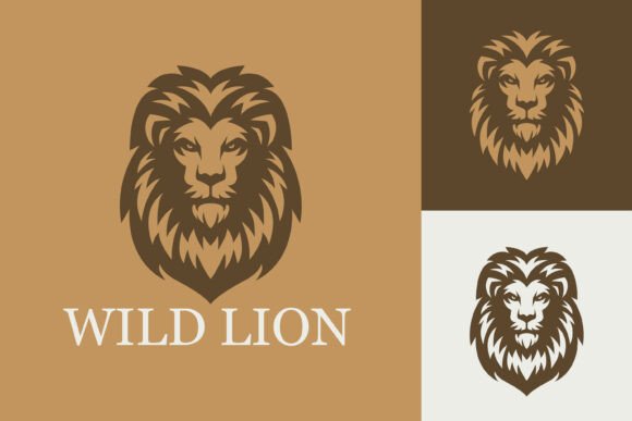 Wild Lion Logo: A Bold Graphic Design Asset for Modern Branding